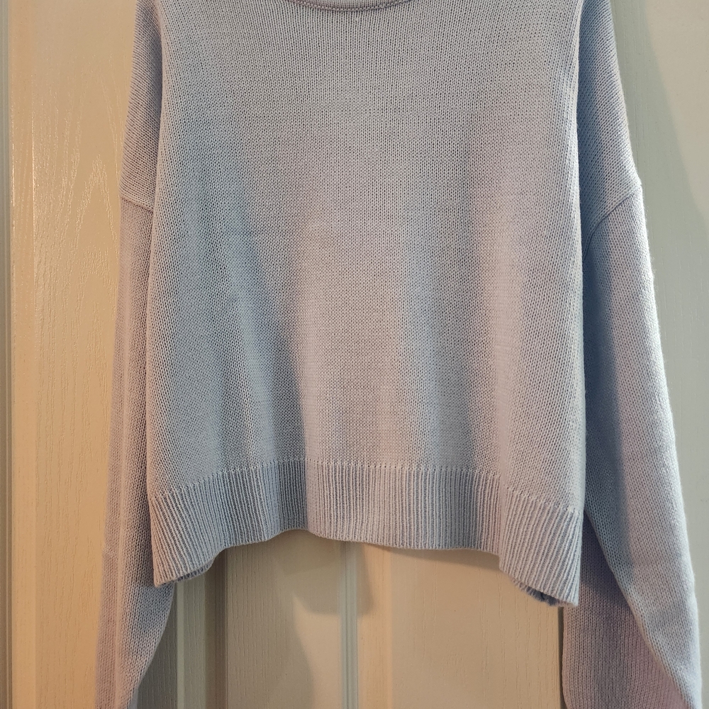 H&M Light Blue Cowl Neck Sweater